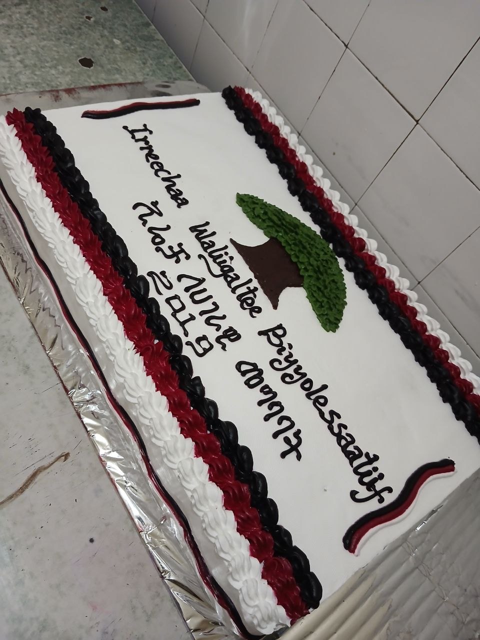 SISFAM celebration cake
